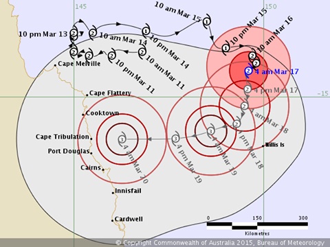 Cyclone Tracking Map