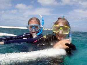 snorkeling great barrier reef kids